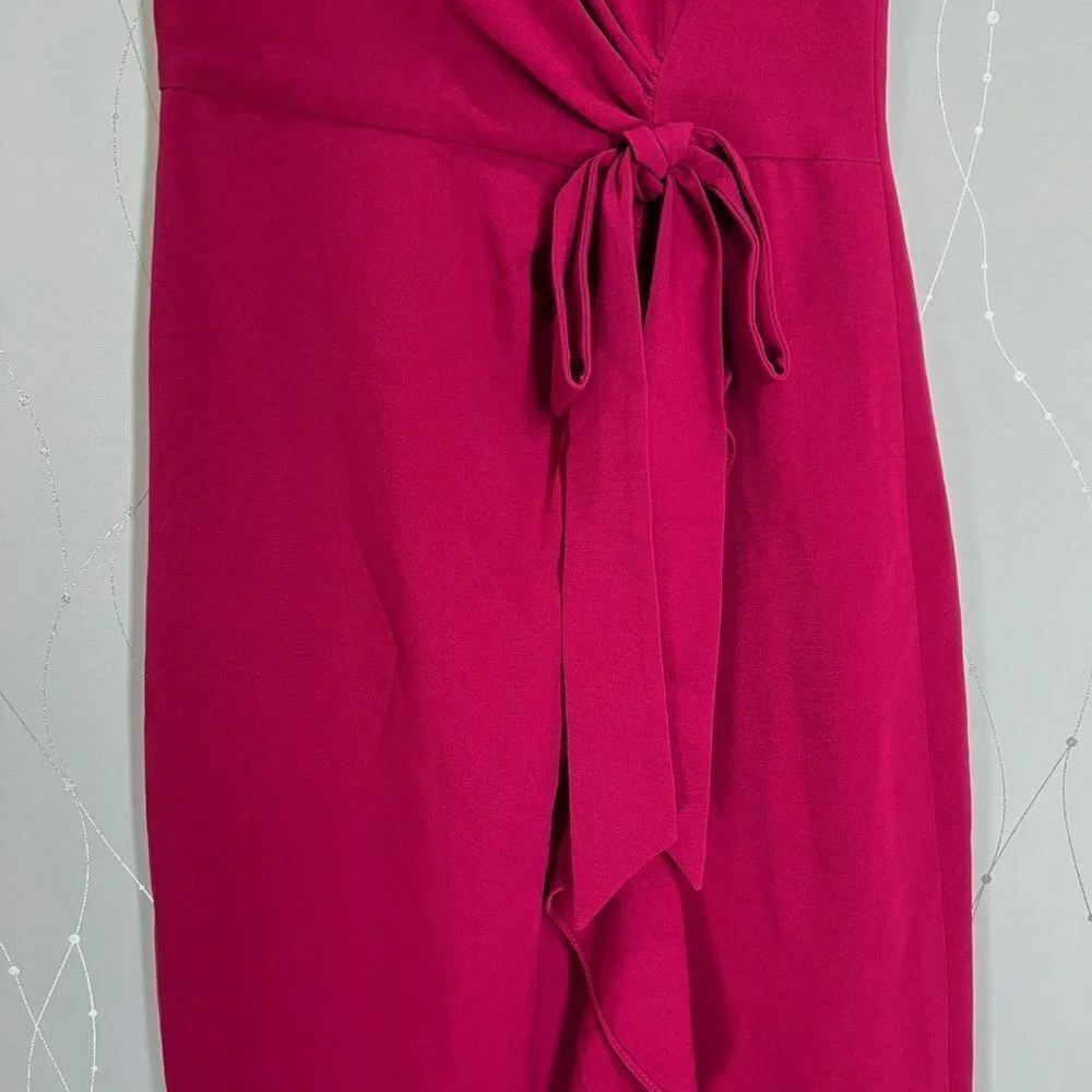 Cinq a Sept Maroon Dark Pink Nanon Tulip Midi Dress $450 - Picture 11 of 16